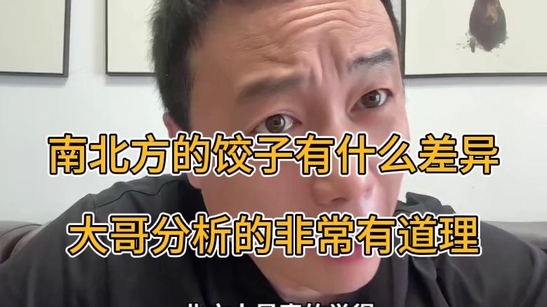 南北方的饺子有什么差异，大哥分析的非常有道理
