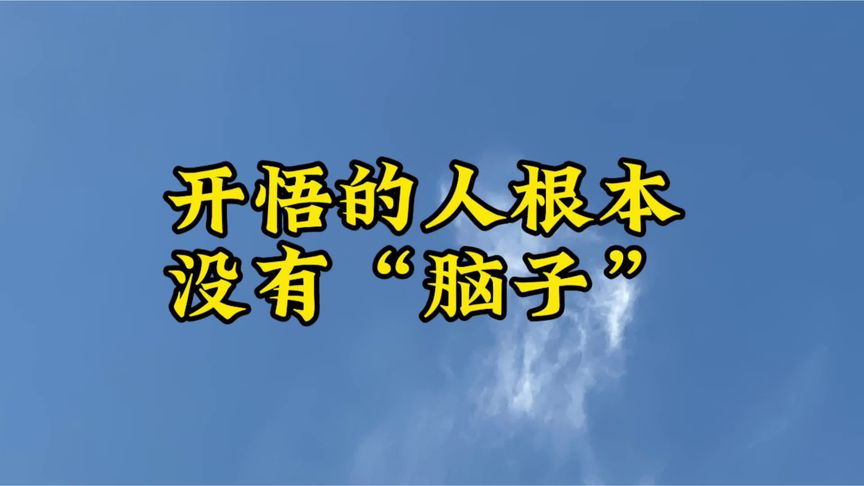 我们都被脑子骗了，开悟后直接下载，不用思考 #吉星#开悟 #觉醒
