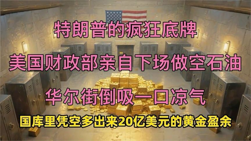 特朗普的疯狂底牌，美国财政部亲自下场做空石油！